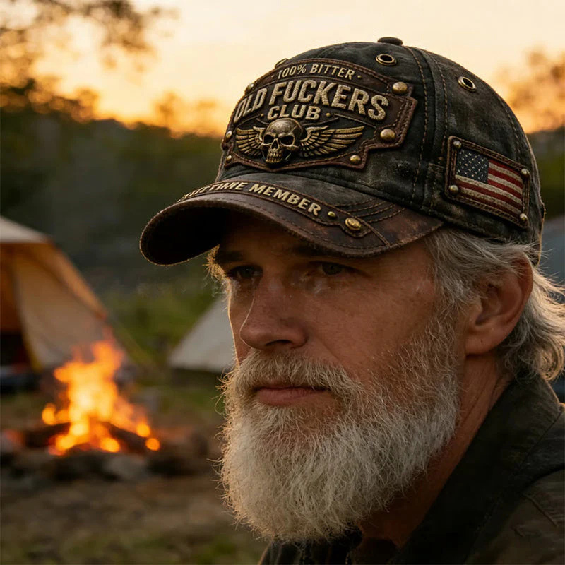 Retro embroidered hat