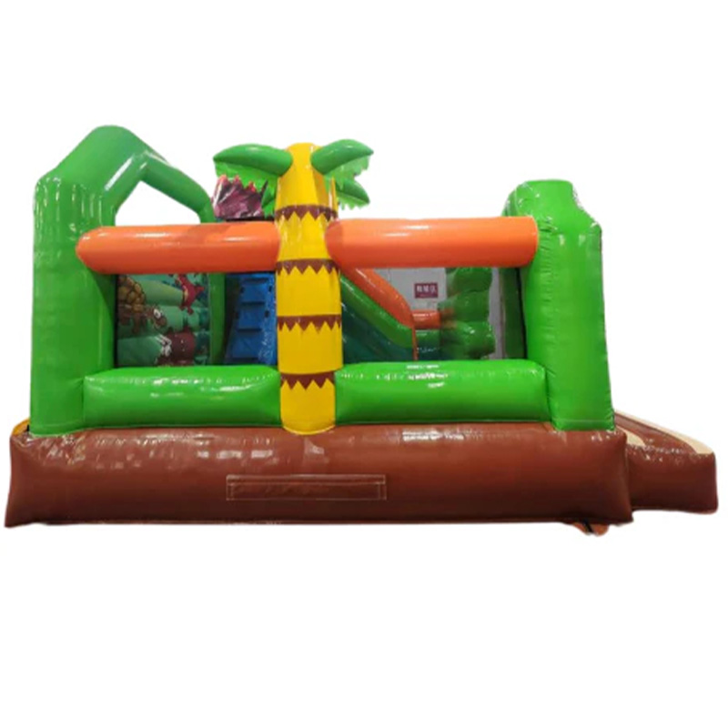 Dinosaur-themed inflatable castle