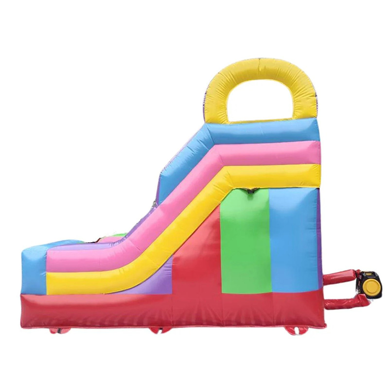 Rainbow Double-Channel Inflatable Slide