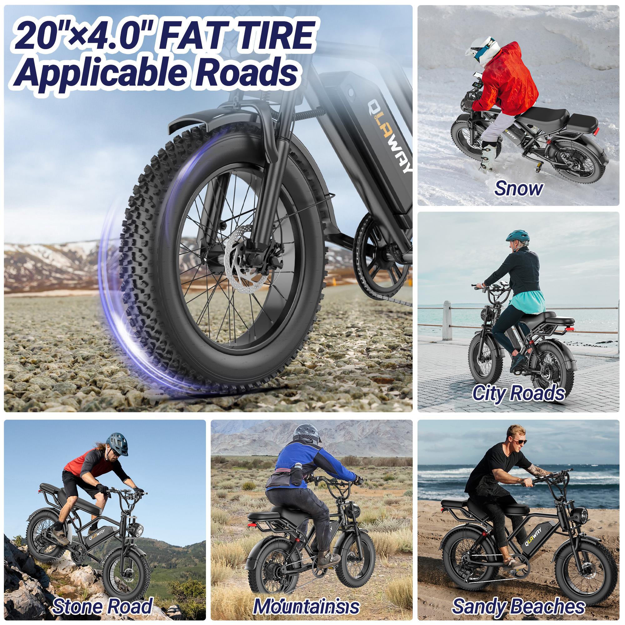 【VOLTVOGUE】Peak 1500W Electric Off-Road Bike 20-Inch Full Suspension E-Motorcycle, 48V 20Ah Removable Battery, 31MPH Top Speed, 40-55 Mile Range, 2-Seater, LED Headlights, 20-Inch All-Terrain Fat Tires, UL 2849 Certified 【VOLTVOGUE】Peak 1500W Electric Off-Road Bike 20-Inch Full Suspension E-Motorcycle, 48V 20Ah Removable Battery, 31MPH Top Speed, 40-55 Mile Range, 2-Seater, LED Headlights, 20-Inch All-Terrain Fat Tires, UL 2849 Certified