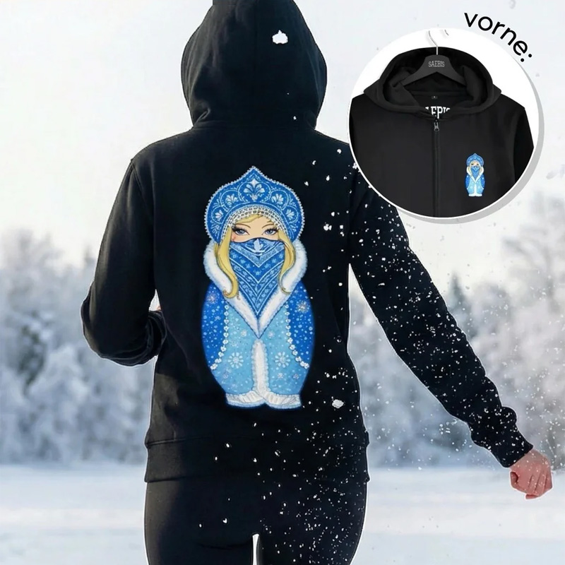 Matryoshka doll print hoodie