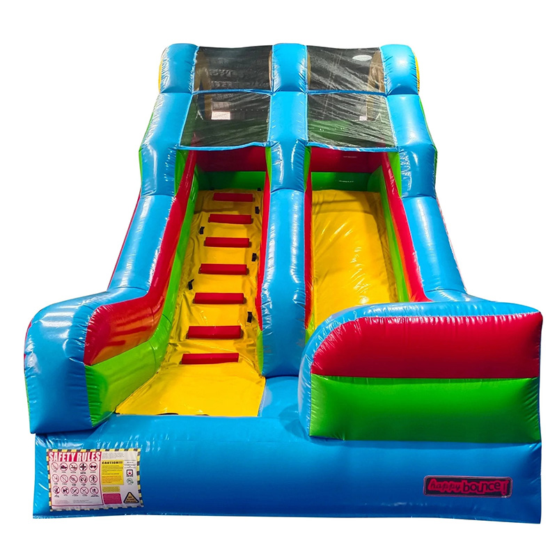 Double Rainbow Inflatable Slide