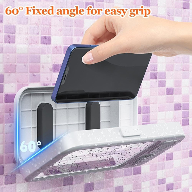 Bathroom Waterproof Phone Holder Speaker