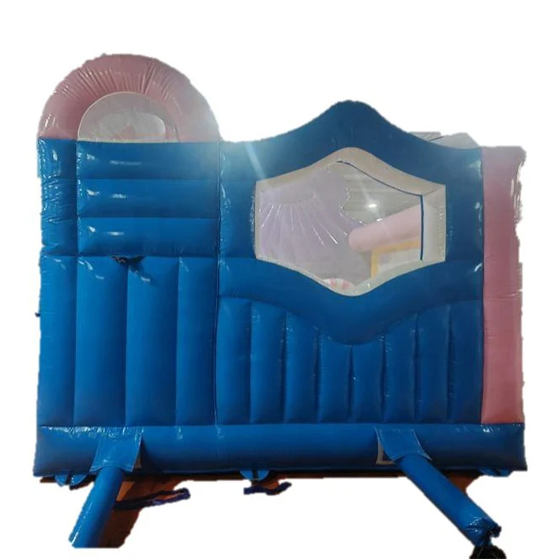 Candy-themed inflatable castle slide