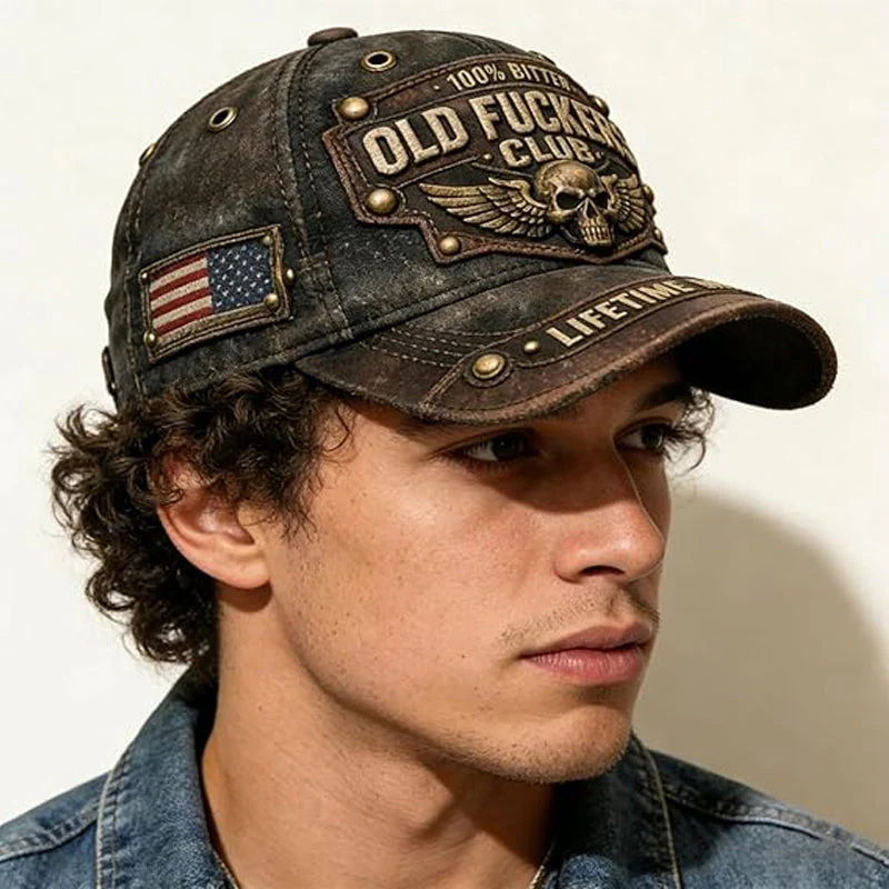 Retro embroidered hat