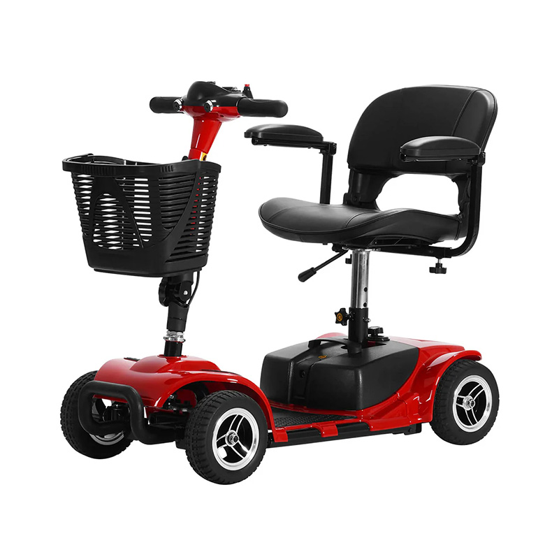 Four-wheeled electric mobility scooter