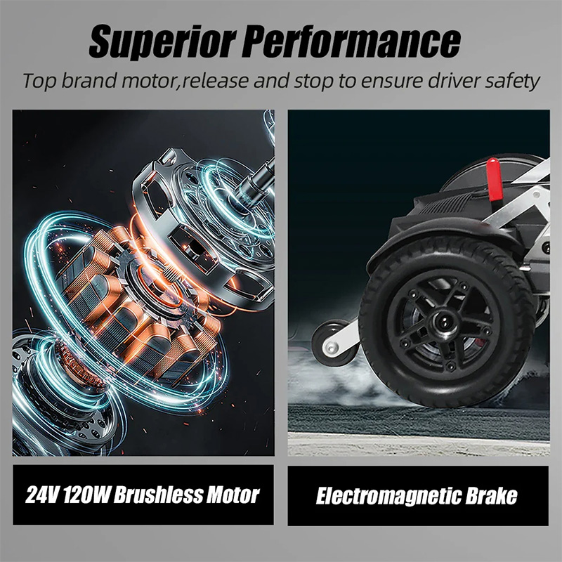 Manual double folding scooter