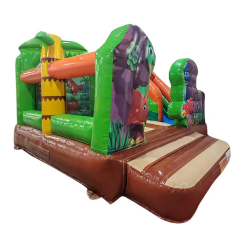 Dinosaur-themed inflatable castle