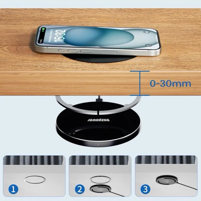 Invisible Wireless Charger - Perfectly Compatible with iOS and Android Systems