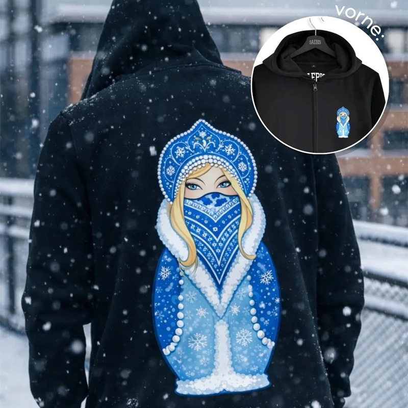 Matryoshka doll print hoodie