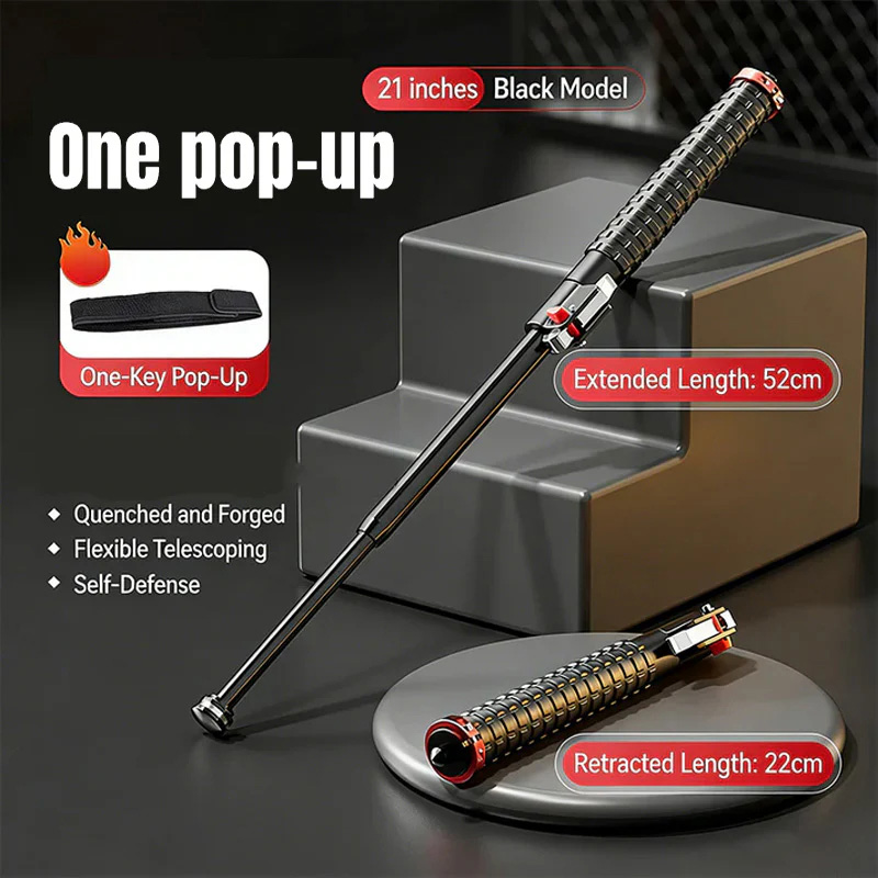 Self-defense vehicle telescopic stick