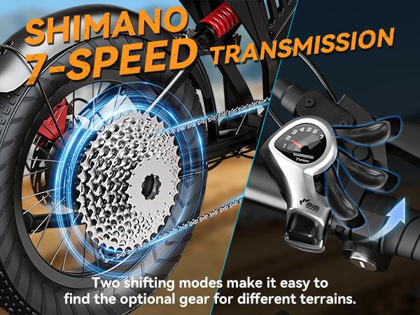 YOULON Electric Bike for Adults 1500W Peak 20" Fat Tire All-Terrain E-Bike 30 MPH Electric Dirt Bike for Road Sand Mountain Snow - 48V 20 AH Battery Powered Electric Motorcycle, Full Suspension E Bike