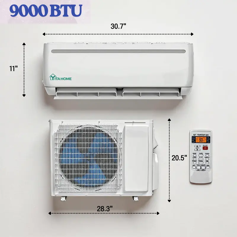 Supports Wi-Fi, Energy Efficiency Ratio 19/20 SEER2, 115V Inverter Ductless Air Conditioner