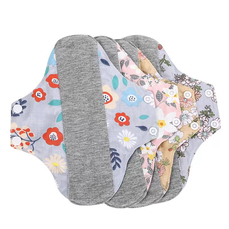 Reusable graphene antibacterial and sterilizing all-cotton breathable anti-leakage sanitary pad