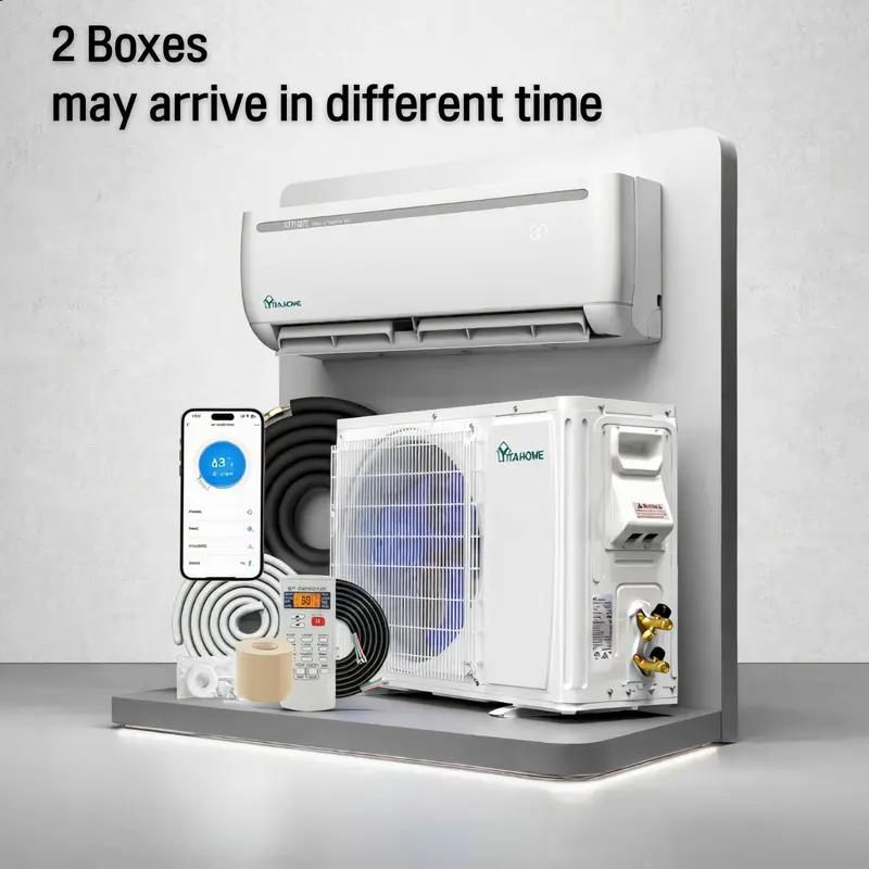 Supports Wi-Fi, Energy Efficiency Ratio 19/20 SEER2, 115V Inverter Ductless Air Conditioner