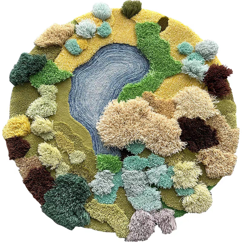 Stain-resistant wool carpet