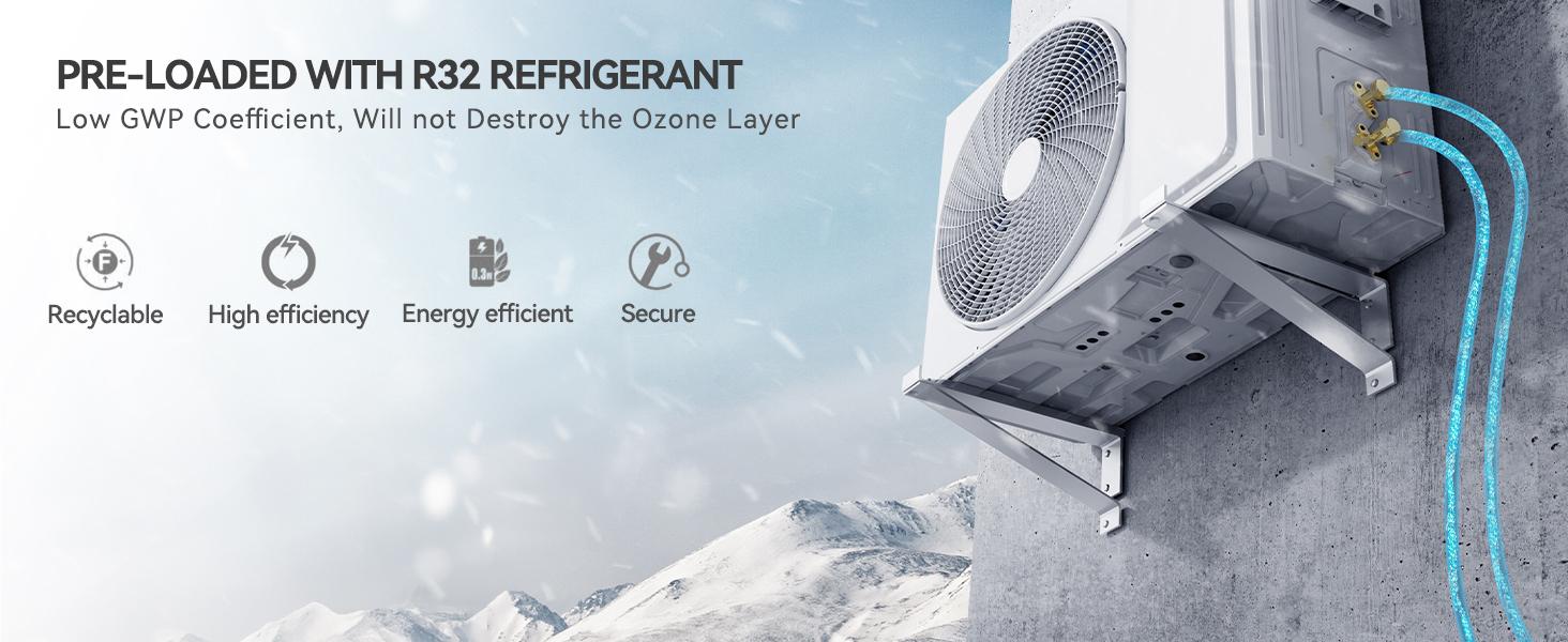 YITAHOME 9000/12000 BTU Mini Split Air Conditioner Heat Pump System, Wifi Enabled 19/20 SEER2 115V Inverter Ductless AC Cool Up to 450/750 Sq. Ft, Compatible with Alexa, Complete Installation Kit, White