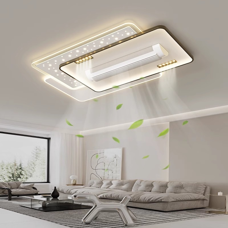 Bladeless Ceiling Fan Light - Full Spectrum Air Conditioning Fan