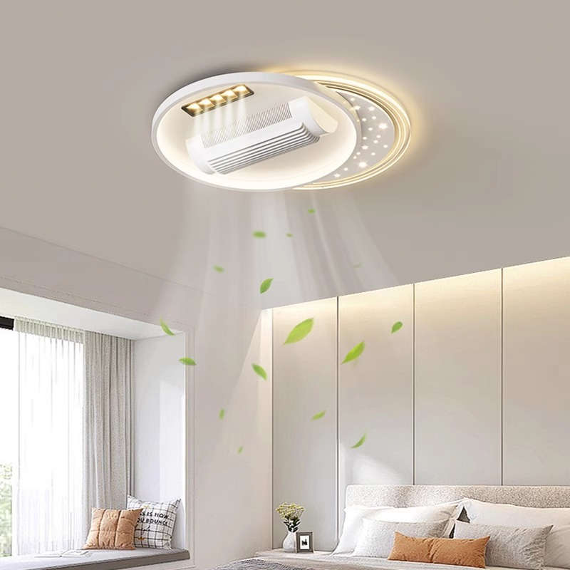 Bladeless Ceiling Fan Light - Full Spectrum Air Conditioning Fan