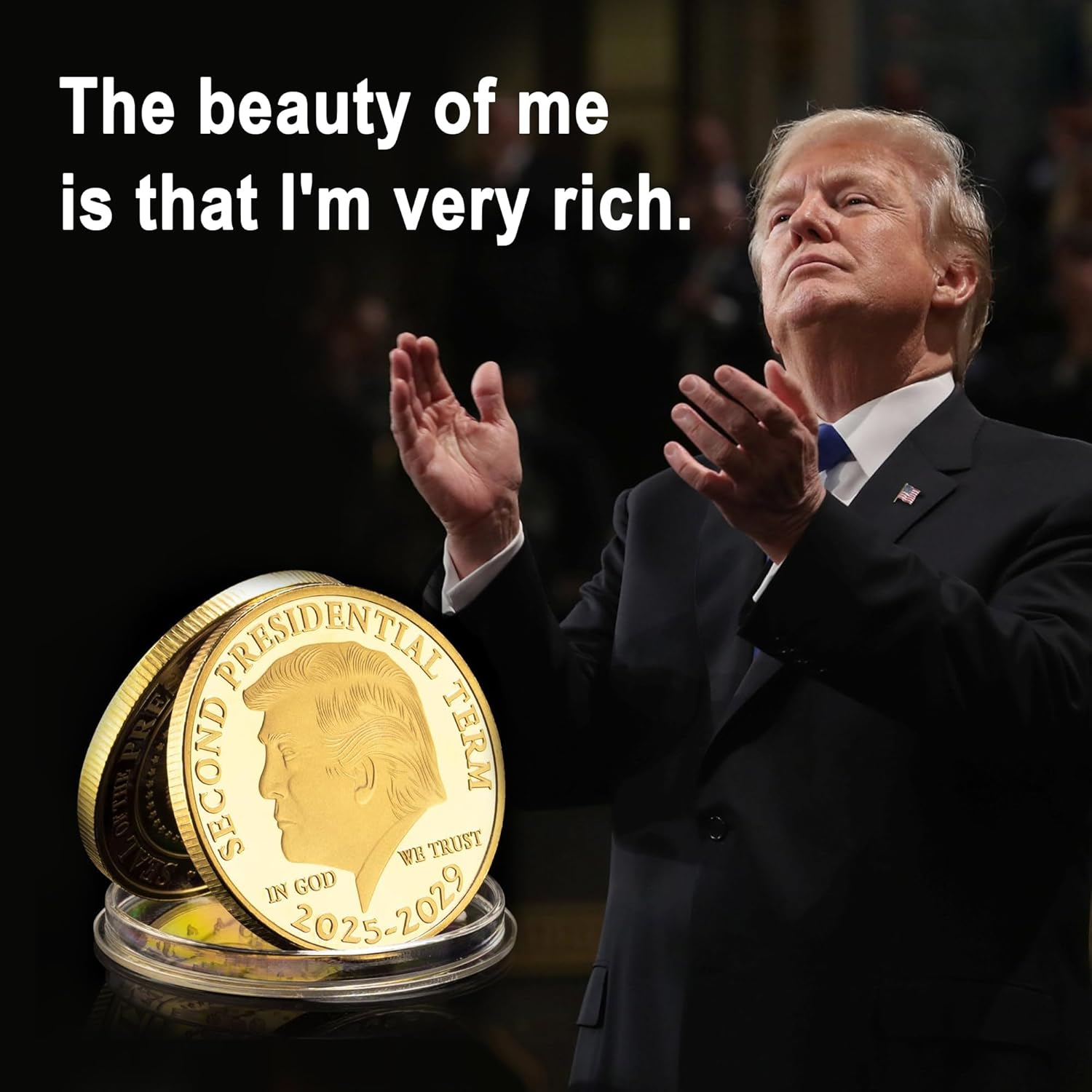 9pc 2025-2029 Series Presidential Commemorative Coin, Presidential Commemorative Gifts