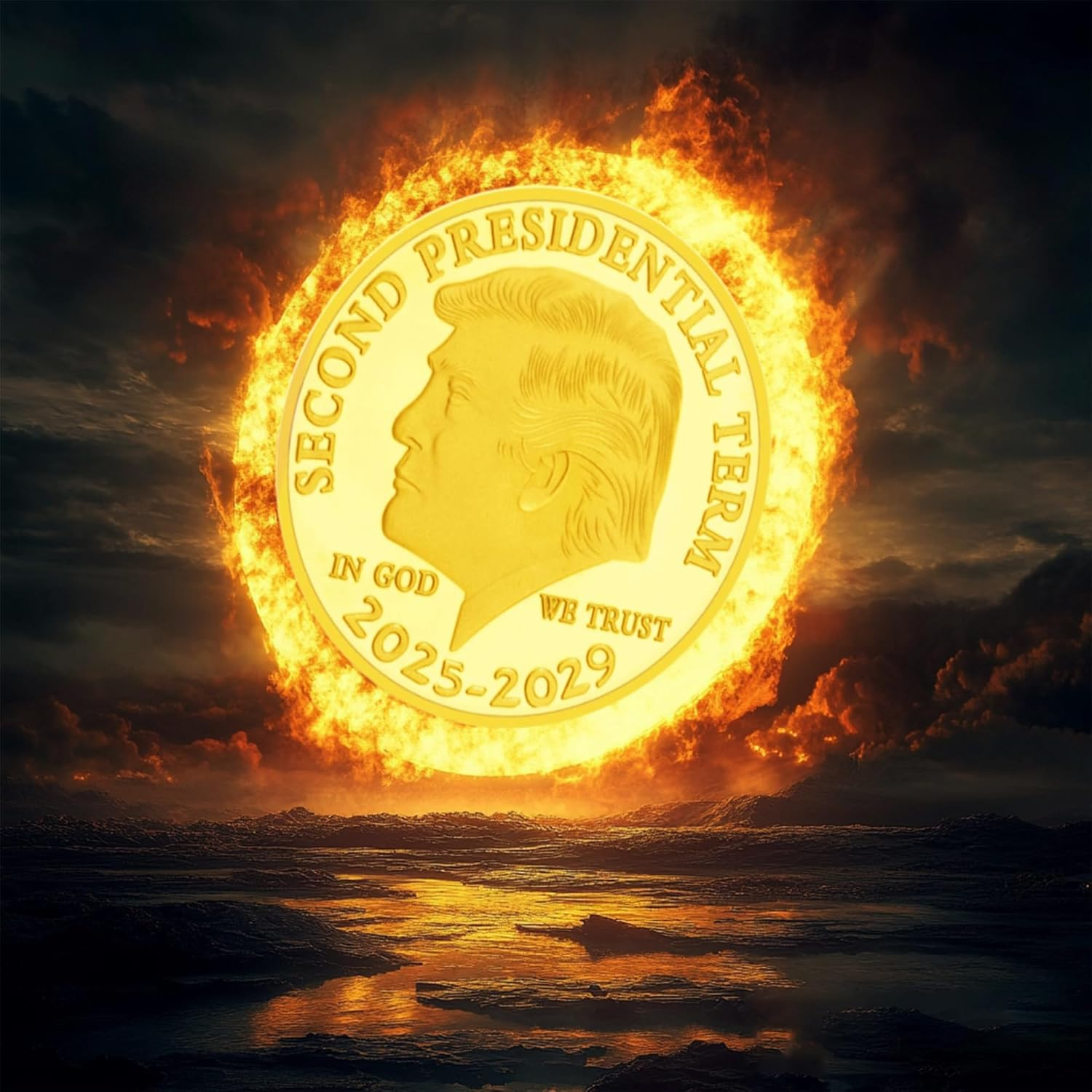 9pc 2025-2029 Series Presidential Commemorative Coin, Presidential Commemorative Gifts