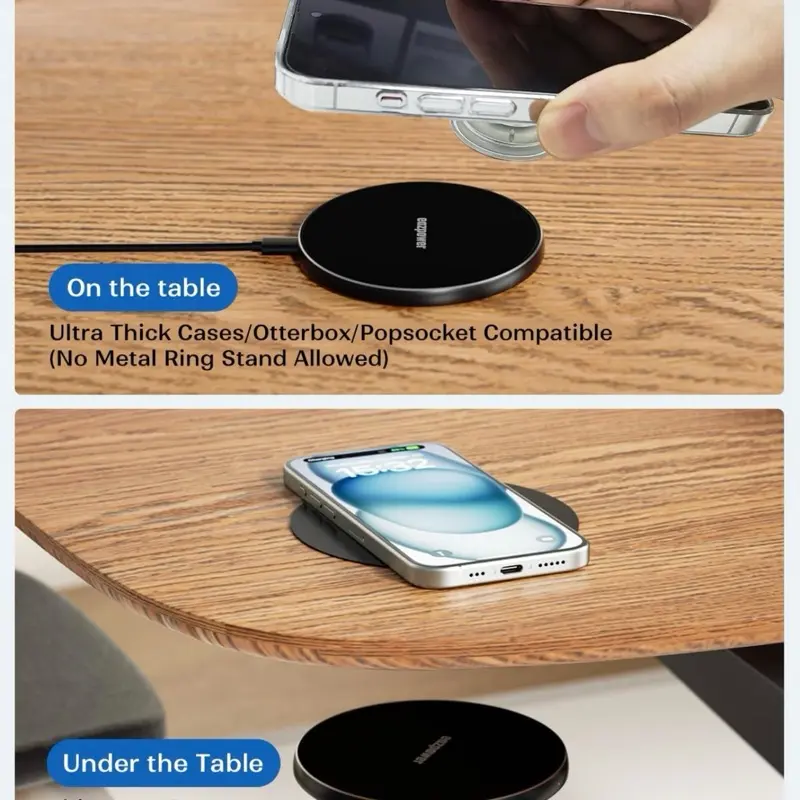 Invisible Wireless Charger - Perfectly Compatible with iOS and Android Systems