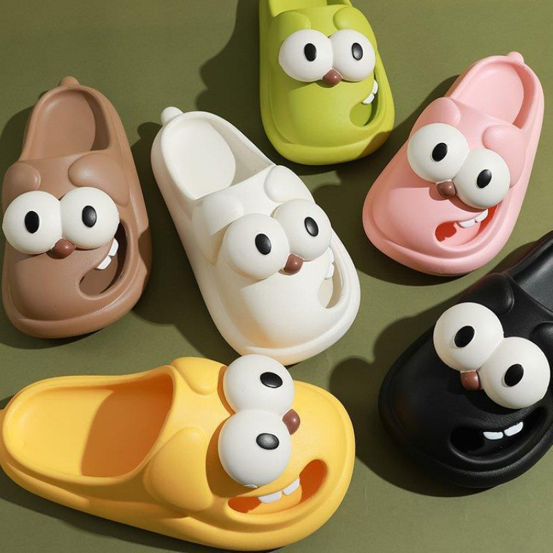 Cute Tongue-Shaped Indoor Cartoon Sandals