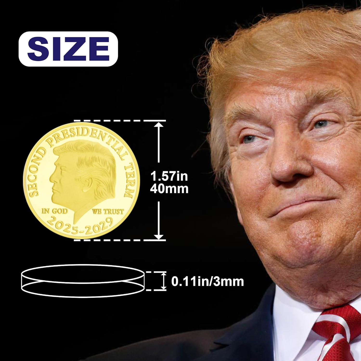 9pc 2025-2029 Series Presidential Commemorative Coin, Presidential Commemorative Gifts