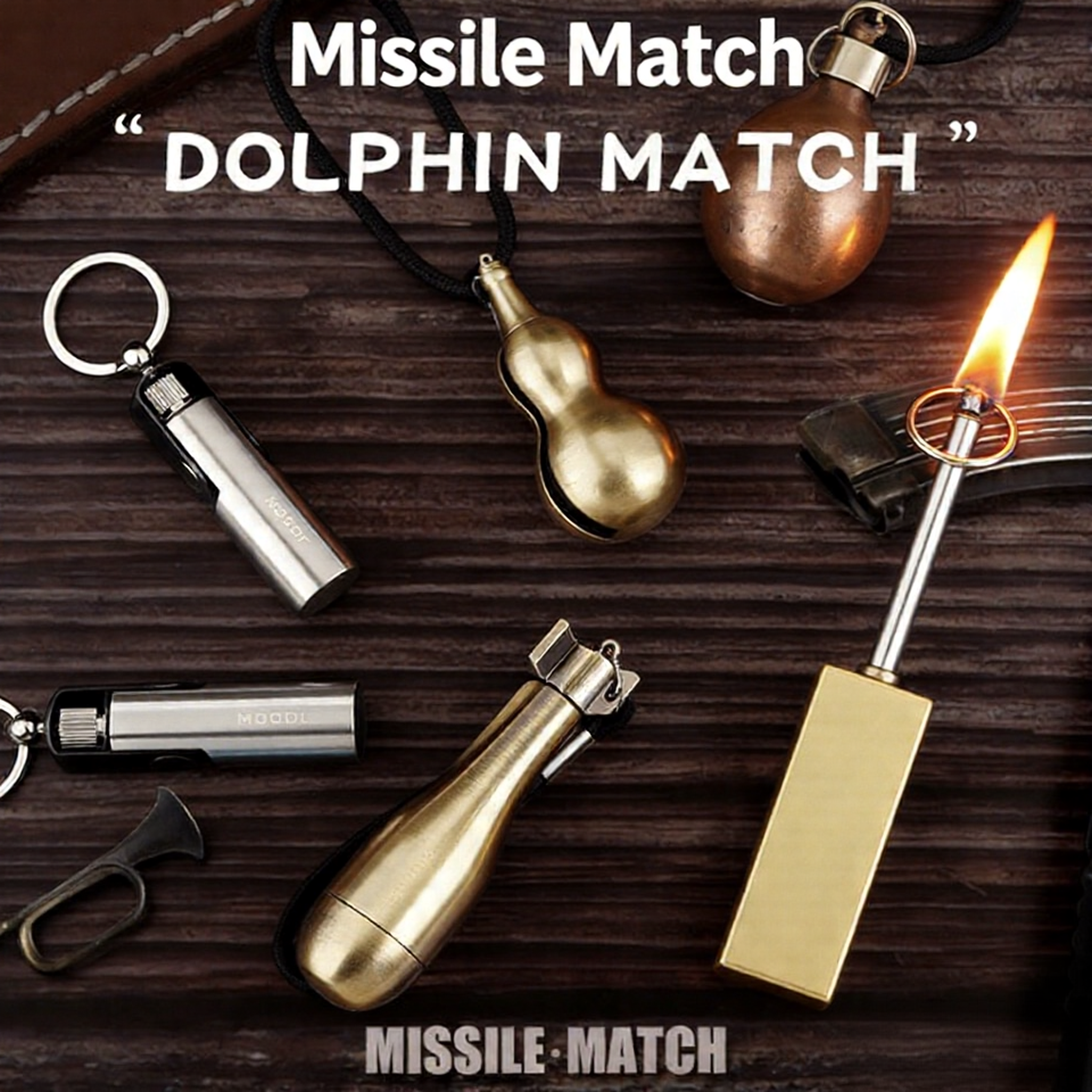 Never Run Out of Fire: The Ultimate Match Keychain