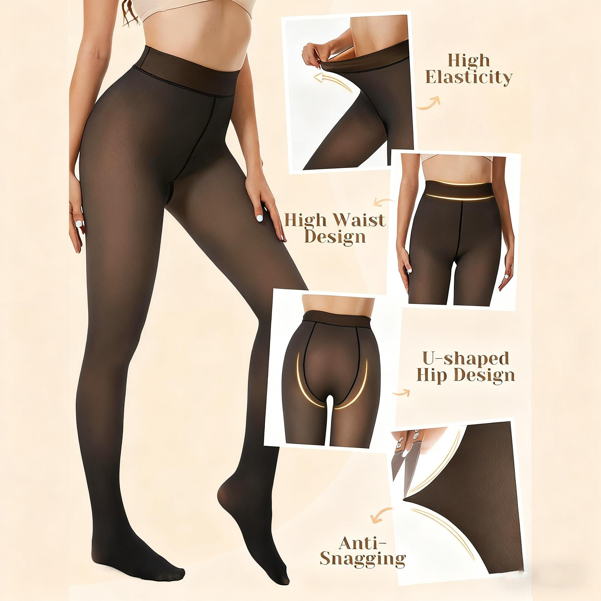 Flawless transparent thermal leggings
