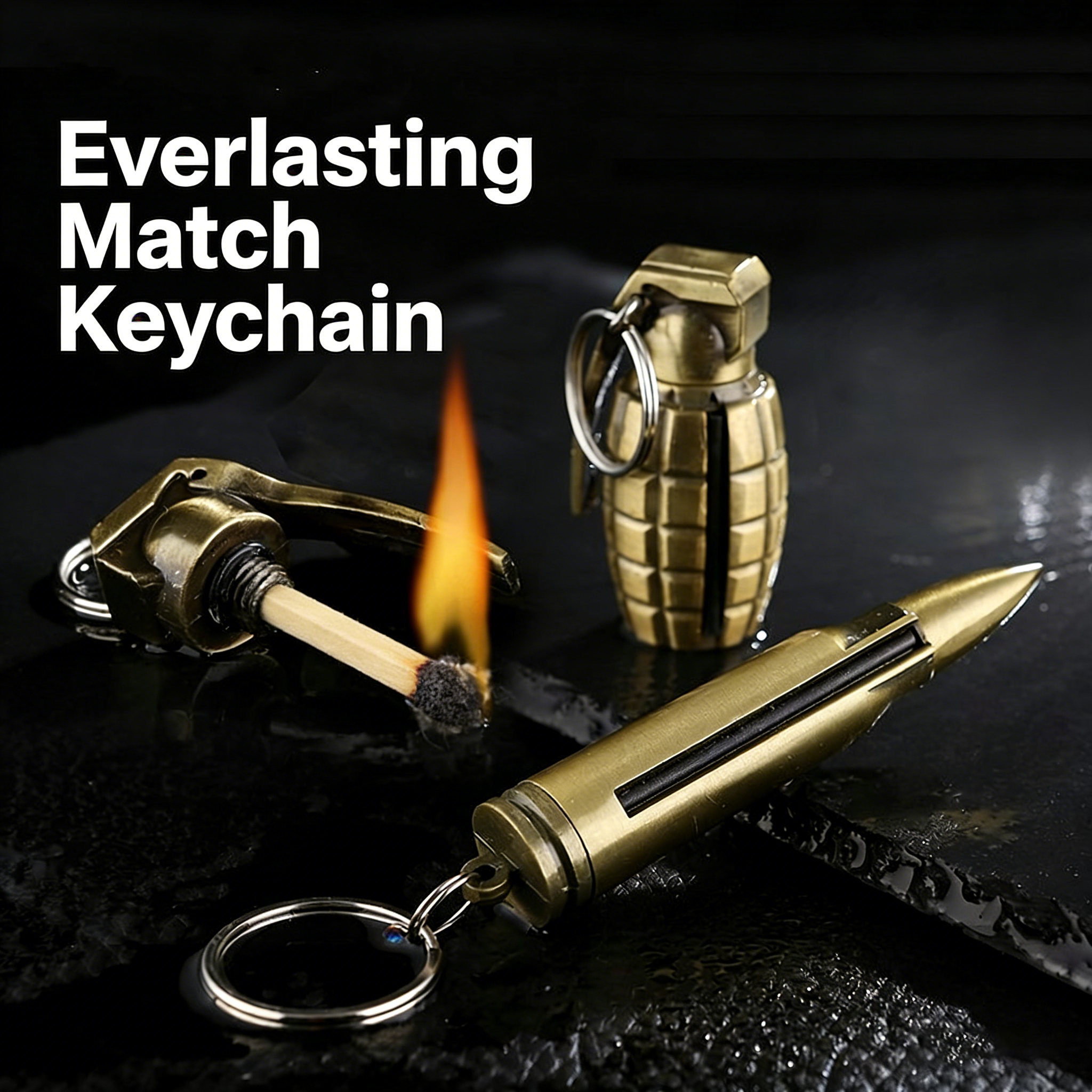 Never Run Out of Fire: The Ultimate Match Keychain