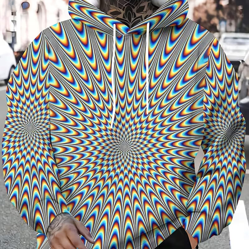Dizzy Art Men's Psychedelic Hoodie