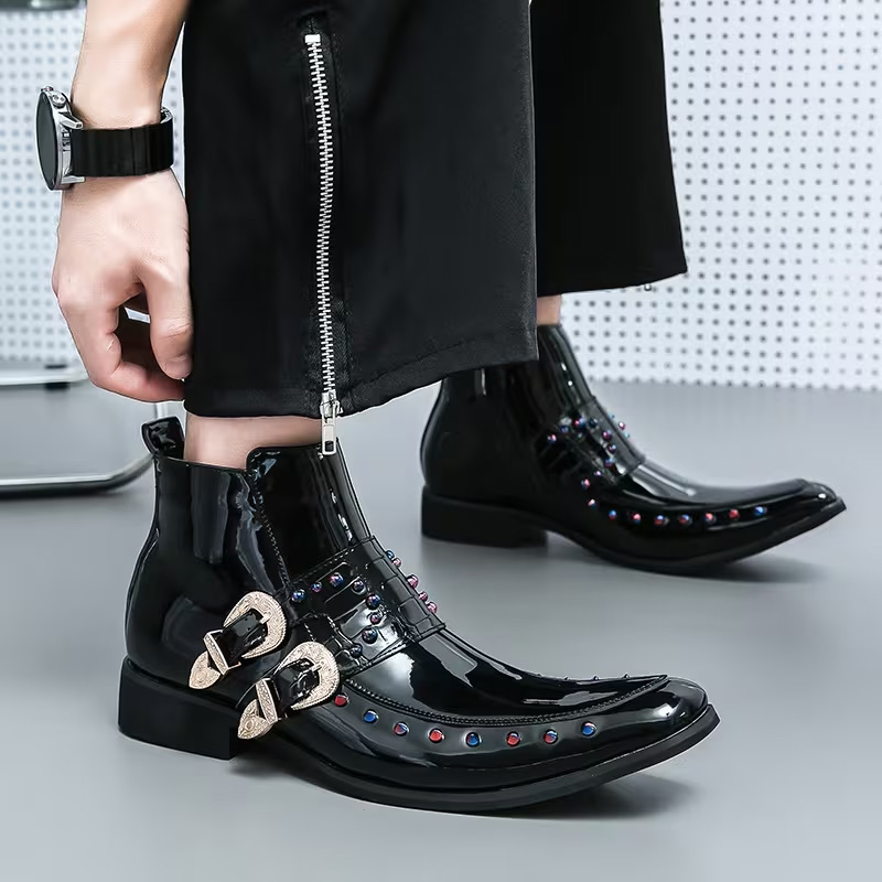 Chelsea pointed ankle boots