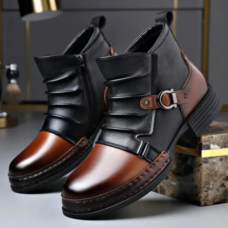 Men's genuine leather ankle boots