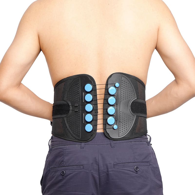 Pull cord waist support belt