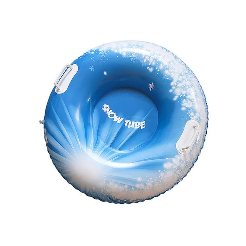Inflatable thickened snow tube
