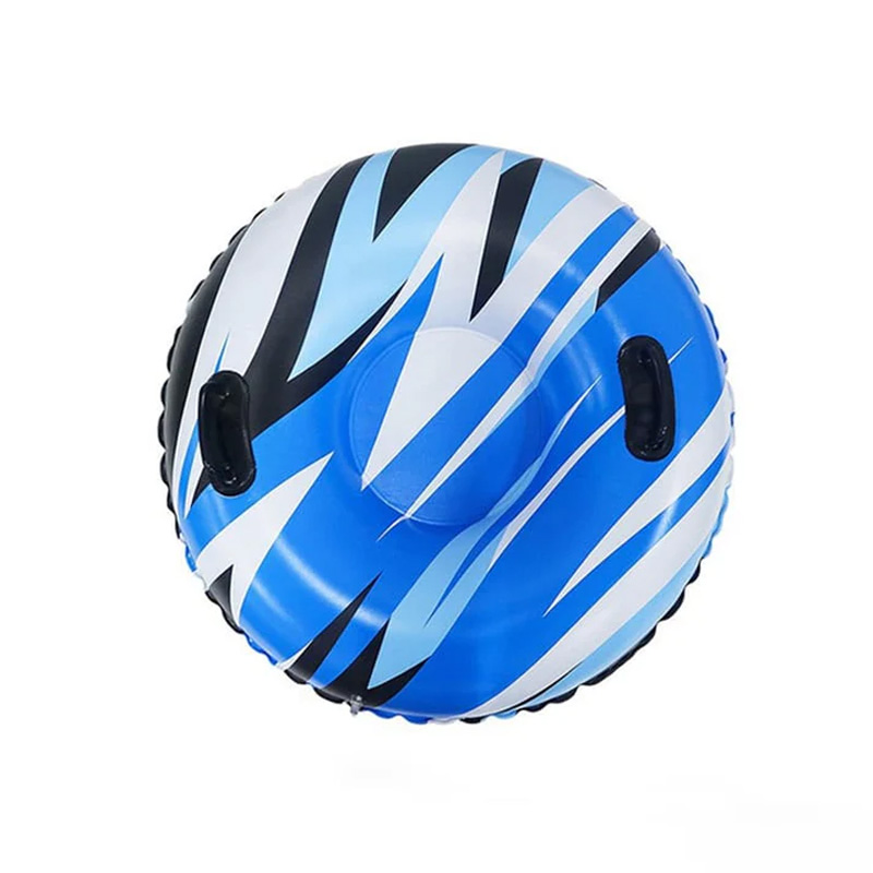 Inflatable thickened snow tube