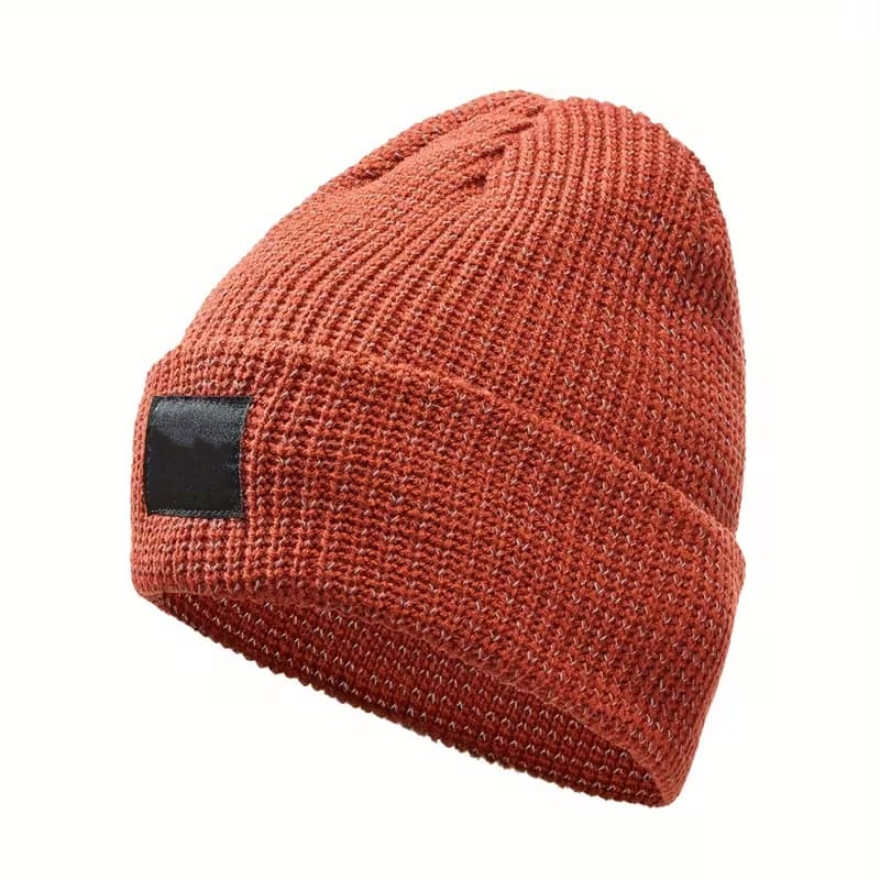 Cool reflective knit hat
