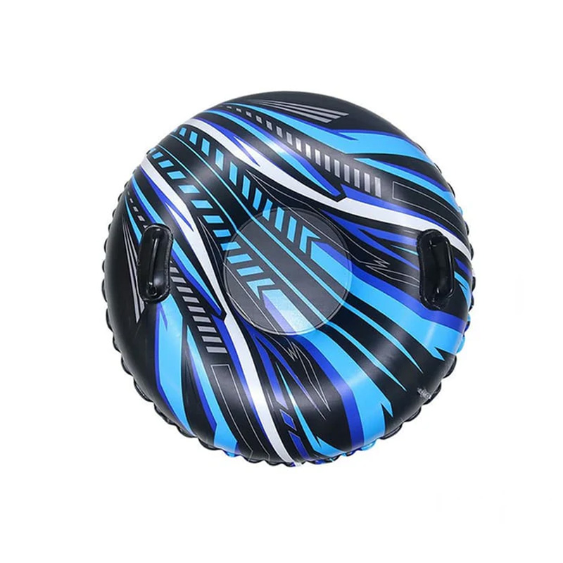 Inflatable thickened snow tube