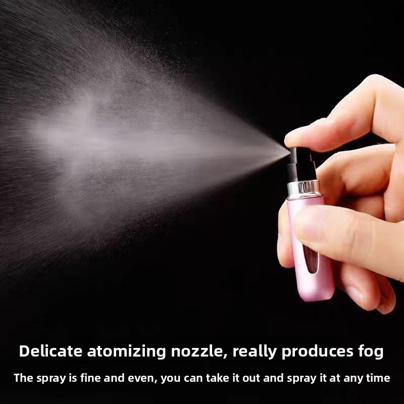 2PCS Refillable Perfume Bottle Portable Spray Colonia Bottles High-end Hydrating Transparent Rotating Fine Mist for All Skin Types