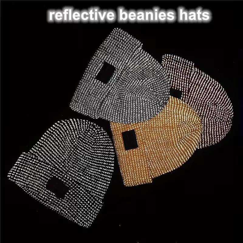 Cool reflective knit hat