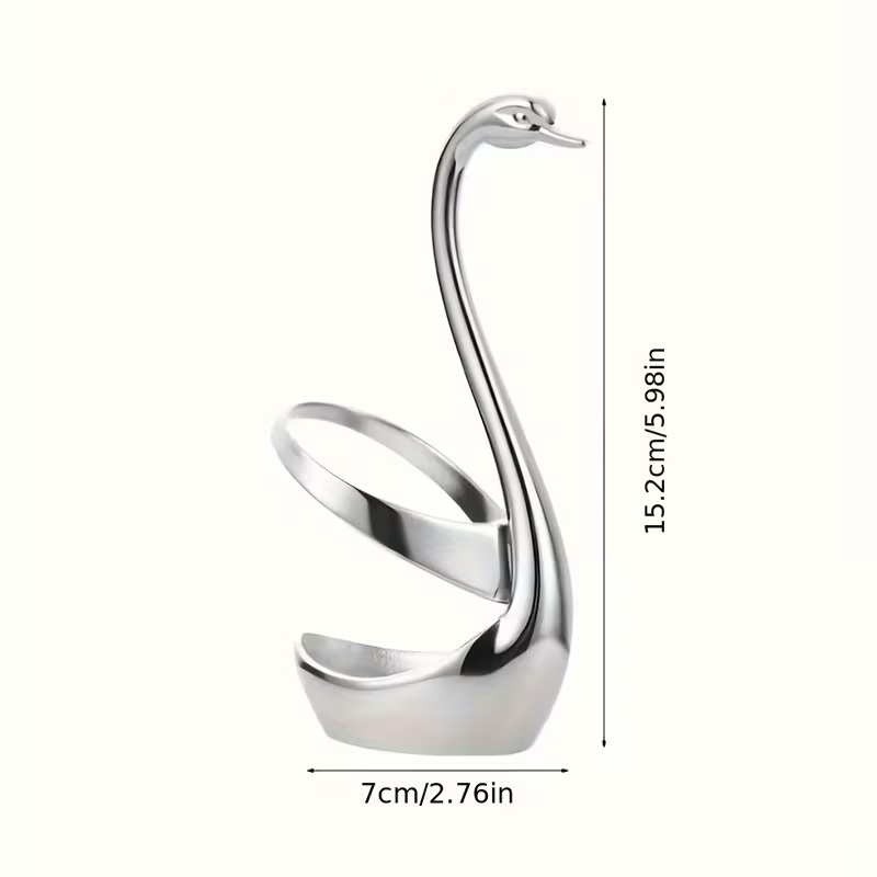 High-quality swan-shaped cutlery rack
