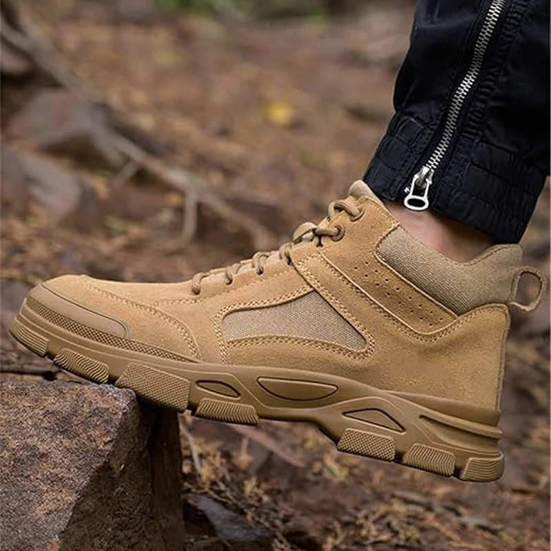Anti-slip cowhide safety shoes