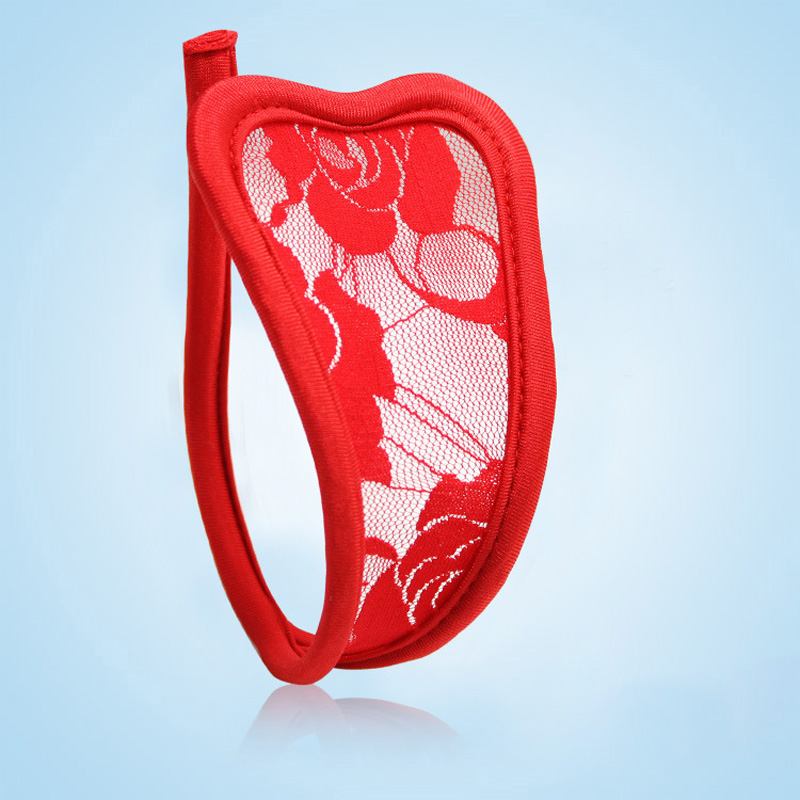 Lace transparent C-shaped panties