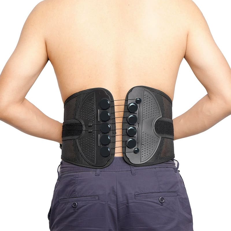Pull cord waist support belt