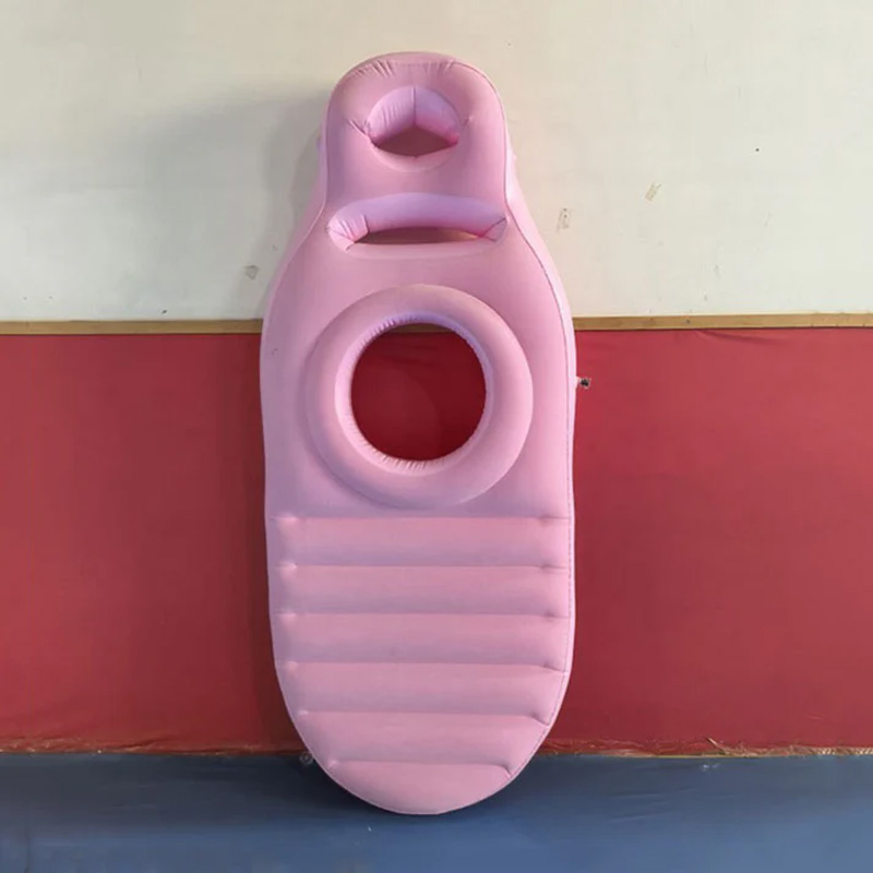 Inflatable concave cushion for pregnant women