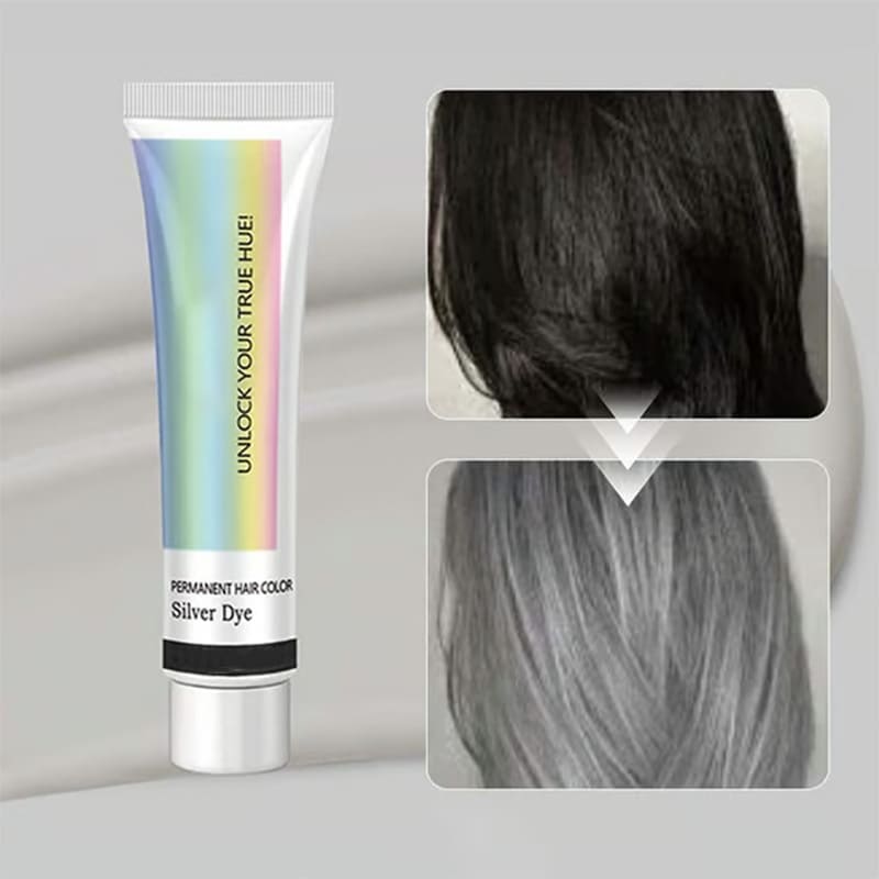 Naturally extracted silver hair dye