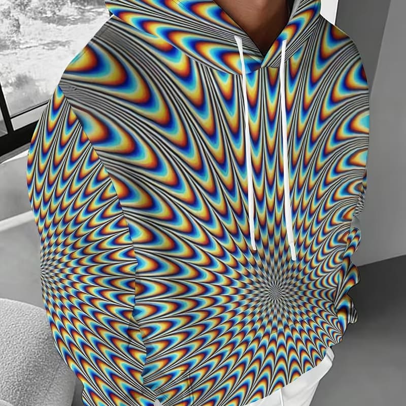 Dizzy Art Men's Psychedelic Hoodie