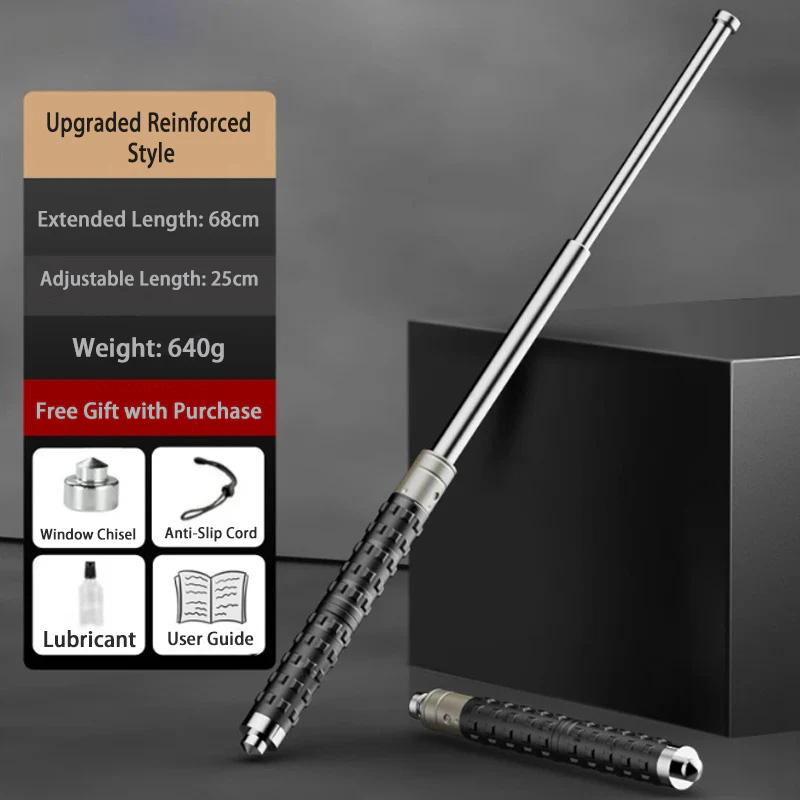 Self-defense vehicle telescopic stick