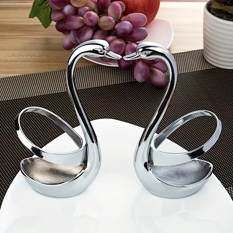 High-quality swan-shaped cutlery rack